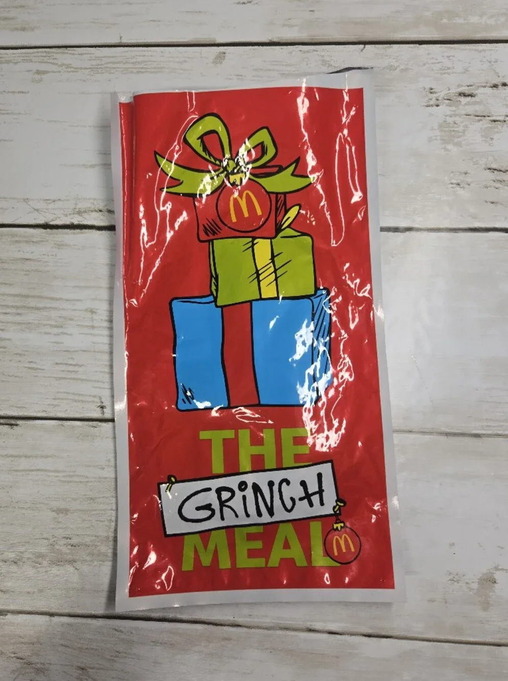 McDonald's Grinch Crew Socks for Men - Lime Green Holiday Design
